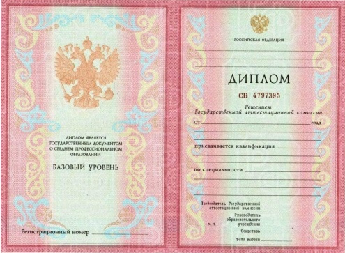 Диплом колледжа в Москве